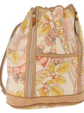 Loewe Goya Skull Backpack Beige Canvas Leather Loewe goya backpack - Gem main image 2